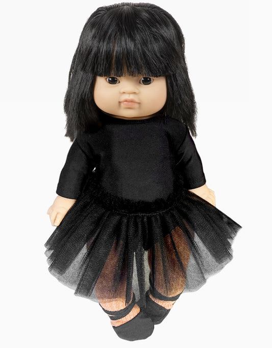 Minikane Ensemble Sorcière tutu et chaussons noir