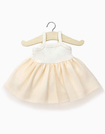 Minikane Tutu Rosella écru et tulle pêche