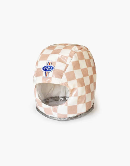 Minikane & Delage - Casque Vanina damier rose et blanc