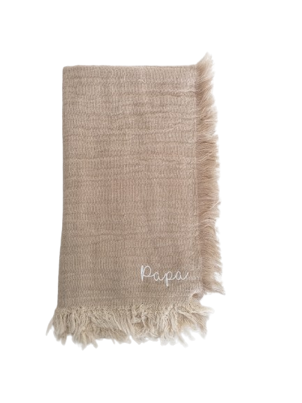 Serviette de table en gaze de coton "Papa"