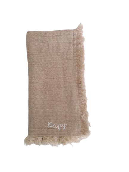 Serviette de table en gaze de coton "Papy"