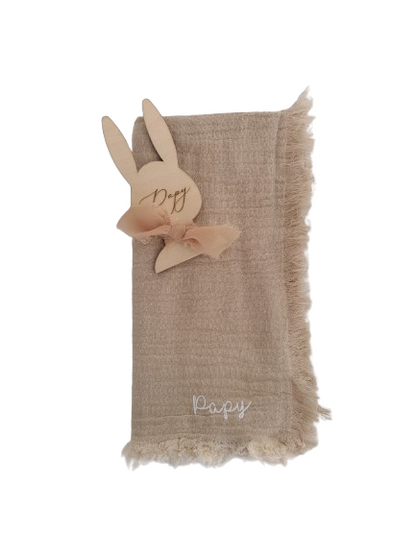 Serviette de table en gaze de coton "Papy"