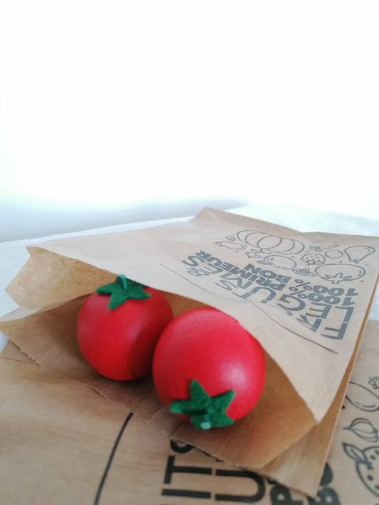 Tomate en bois