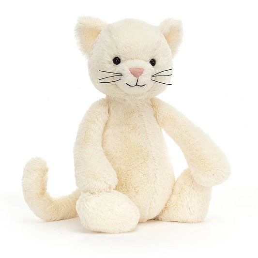 Peluche Chat Medium Bashful Crème Jellycat